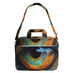 Eye Bird Feathers Vibrant Macbook Pro 13  Shoulder Laptop Bag  by Hannah976