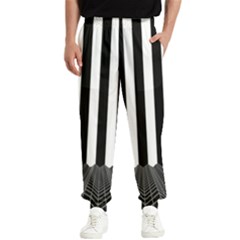 Stripes Geometric Pattern Digital Art Art Abstract Abstract Art Men s Elastic Waist Pants by Proyonanggan