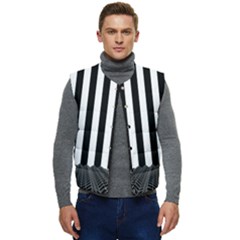 Stripes Geometric Pattern Digital Art Art Abstract Abstract Art Men s Button Up Puffer Vest	 by Proyonanggan