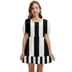 Stripes Geometric Pattern Digital Art Art Abstract Abstract Art Kids  Short Sleeve Dolly Dress by Proyonanggan