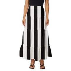 Stripes Geometric Pattern Digital Art Art Abstract Abstract Art Tiered Ruffle Maxi Skirt