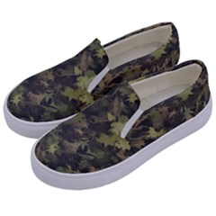 Camouflage Military Kids  Canvas Slip Ons by Ndabl3x