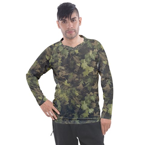 Camouflage Military Men s Pique Long Sleeve T-shirt by Ndabl3x