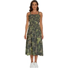 Camouflage Military Sleeveless Shoulder Straps Boho Dress by Ndabl3x