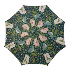 Spring Design With Watercolor Flowers Golf Umbrellas by AlexandrouPrints