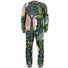 Spring Design With Watercolor Flowers Onepiece Jumpsuit (men)