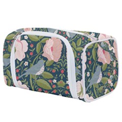 Spring Design With Watercolor Flowers Toiletries Pouch by AlexandrouPrints