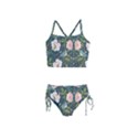 Spring Design with watercolor flowers Girls  Tankini Swimsuit View1