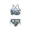 Spring Design with watercolor flowers Girls  Tankini Swimsuit View2