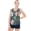 Spring Design with watercolor flowers Bubble Hem Chiffon Tank Top View1