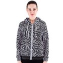 Monochrome Mirage Women s Zipper Hoodie View1