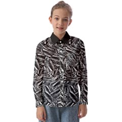 Monochrome Mirage Kids  Long Sleeve Shirt by dflcprintsclothing