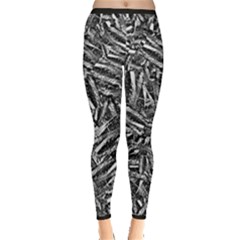 Monochrome Mirage Inside Out Leggings by dflcprintsclothing