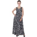 Monochrome Mirage Empire Waist Velour Maxi Dress View1