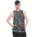 Monochrome Mirage Men s Sleeveless Hoodie View1