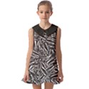 Monochrome Mirage Kids  Pilgrim Collar Ruffle Hem Dress View1