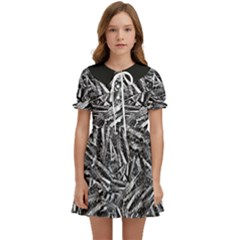 Monochrome Mirage Kids  Sweet Collar Dress by dflcprintsclothing