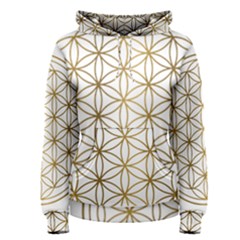 Gold Flower Of Life Sacred Geometry Women s Pullover Hoodie