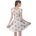 Gold Flower Of Life Sacred Geometry Cap Sleeve Dress View2