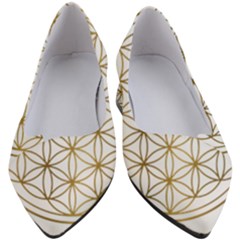 Gold Flower Of Life Sacred Geometry Women s Block Heels 