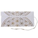 Gold Flower Of Life Sacred Geometry Roll Up Canvas Pencil Holder (S) View2