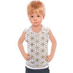 Gold Flower Of Life Sacred Geometry Kids  Sport Tank Top