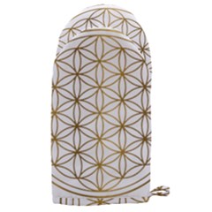 Gold Flower Of Life Sacred Geometry Microwave Oven Glove by Maspions