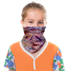 Spring Waves Face Covering Bandana (kids) by kaleidomarblingart