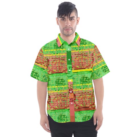 4052a Ericksays Afro Men s Short Sleeve Shirt by tratney