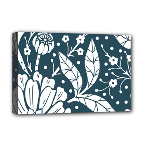 Spring Pattern Deluxe Canvas 18  X 12  (stretched) by AlexandrouPrints