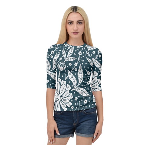 Spring Pattern Quarter Sleeve Raglan T-shirt by AlexandrouPrints