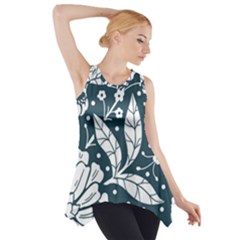 Spring Pattern Side Drop Tank Tunic by AlexandrouPrints