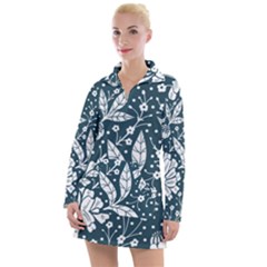 Spring Pattern Women s Long Sleeve Casual Dress by AlexandrouPrints