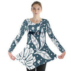 Spring Pattern Long Sleeve Tunic  by AlexandrouPrints