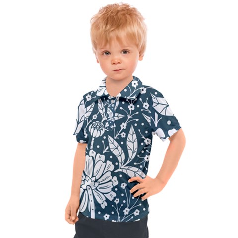 Spring Pattern Kids  Polo T-shirt by AlexandrouPrints