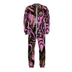 Pink Browning Deer Glitter Camo Onepiece Jumpsuit (kids)