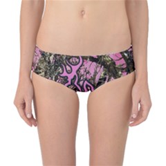 Pink Browning Deer Glitter Camo Classic Bikini Bottoms by Maspions