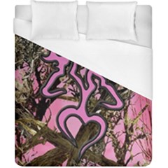 Pink Browning Deer Glitter Camo Duvet Cover (california King Size)