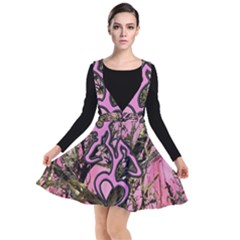 Pink Browning Deer Glitter Camo Plunge Pinafore Dress