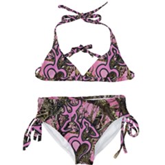 Pink Browning Deer Glitter Camo Kids  Classic Bikini Set