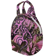 Pink Browning Deer Glitter Camo Travel Backpack