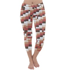 Chromaticmosaic Print Pattern Capri Winter Leggings  by dflcprintsclothing