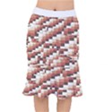 ChromaticMosaic Print Pattern Short Mermaid Skirt View1