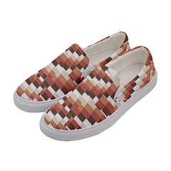 Chromaticmosaic Print Pattern Women s Canvas Slip Ons by dflcprintsclothing