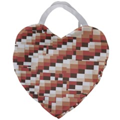 Chromaticmosaic Print Pattern Giant Heart Shaped Tote by dflcprintsclothing