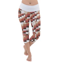 Chromaticmosaic Print Pattern Lightweight Velour Capri Yoga Leggings by dflcprintsclothing