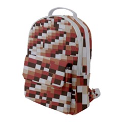 Chromaticmosaic Print Pattern Flap Pocket Backpack (large) by dflcprintsclothing