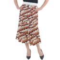 ChromaticMosaic Print Pattern Midi Mermaid Skirt View1