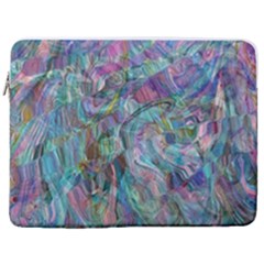 Blend  17  Vertical Laptop Sleeve Case With Pocket by kaleidomarblingart