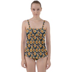 Flower 120424 Twist Front Tankini Set by zappwaits